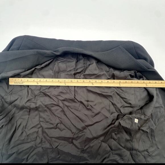 Doncaster VTG Women's 100% Wool Black Blazer Jacket Size 10 Career Dark Academia - Picture 7 of 10